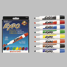 Childrens Toyshop  Toys : Sanford(R) Expo(R) Dry-Erase Chisel-Tip Markers, Brown, Pack Of 12in.