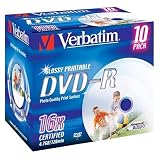 Electronics : Verbatim - 10 x DVD-R - 4.7 GB 16x - glossy - wide printable surface - jewel case - storage media