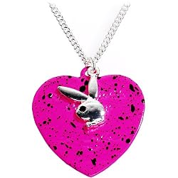 Rocking Rabbit Playboy Bunny Heart Necklace