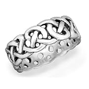 Avalon Sterling Silver Celtic Wedding Ring