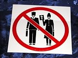 No Religious Soliciting, No Preaching, No Prostelytizing, Sorry No Bible Thumpers Christian Fellowship Needed Thank You Front Door, Office Wall and Automotive Bumper Sticker 2 Pack
