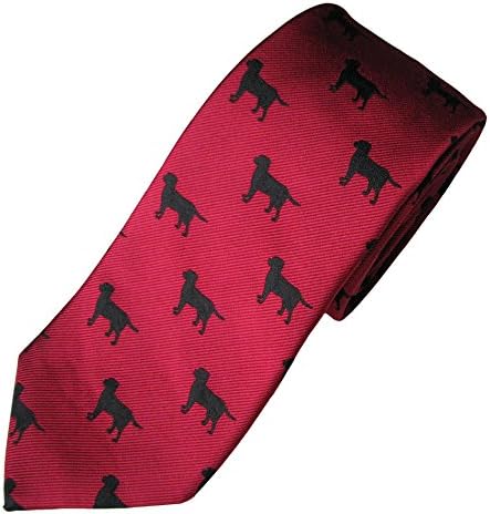 Labrador (Black) Tie (Men's Dog Breed Neck Tie)