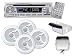 Pyle Waterproof Audio System Package for the Car/Truck/Boat, In-dash AM/FM/MPX Radio, CD/MP3 Player with USB & SD Card Function -- Universal Stereo Housing with Full Chasis Wired Casing -- 2 Pairs of 150w 6.5" Marine 2-way Speakers