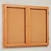 Messenger 77 Series Bulletin Board Display Size: 48"L x 36"H (2 doors)