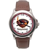LogoArt Atlanta Thrashers Men's Leather Rookie Watch