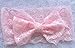 Qandsweet Baby Girl Soft Lace Hairbands with Hair Bow (6 Pack)