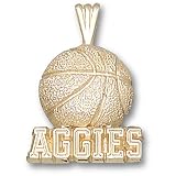 Texas A&M University Aggies Basketball Pendant (14kt)