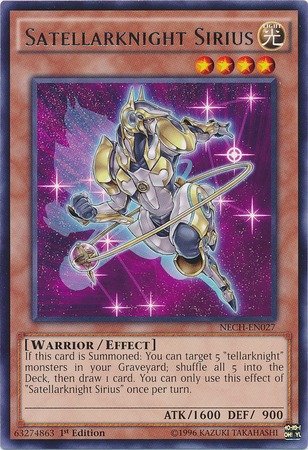 Yu-Gi-Oh! - Satellarknight Sirius (NECH-EN027) - The New Challengers - 1st Edition - Rare