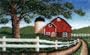 Wonderart 30x50 Latch Hook Kit: Country Barn