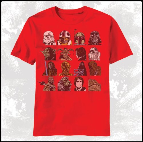 Star Wars Head Count Cast T-Shirt