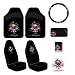 Ed Hardy Love Kills Slowly Seat Covers, Floor Mats, Steering Wheel Cover, CD-DVD Visor Organizer, Vent Pocket, Cling Bling Decal 8-pc Auto Accessories Gift Set