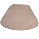 Taupe Leather Look Wedge-Shaped Placemat for Round Tables