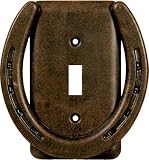 Rivers Edge Single Horseshoe Light Switch Cover Plate