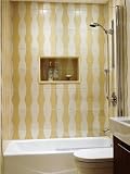 Frameless Bathtub Shower Screen, Swing Door, 60 X 33.5, 5/16 (8mm) Glass, Silver Hardware. Model 6008SPR
