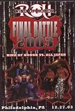 Ring of Honor - Final Battle 2003: Ring of Honor Vs. All Japan (Philadelphia, PA - 12.27.03)