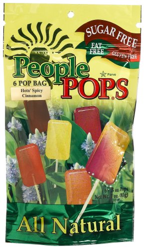 People Pops Hotn' Spicy Cinnamon Pops, 6-Pop Bags (Pack of 12)