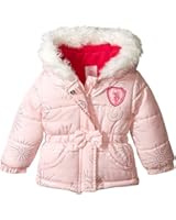 US Polo Association Baby Girls' Foil Printed Pongee Polyfilled Shell Jacket