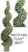 5'4" Artificial Outdoor Indoor Potted Designer Rosemary Spiral Topiary Tree Plant