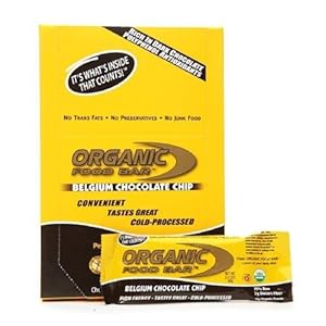 Organic Food Bar Belgium Chocolate Chip, 12 Count