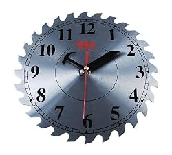 10 Sawblade Wallclock - Shop Clock
