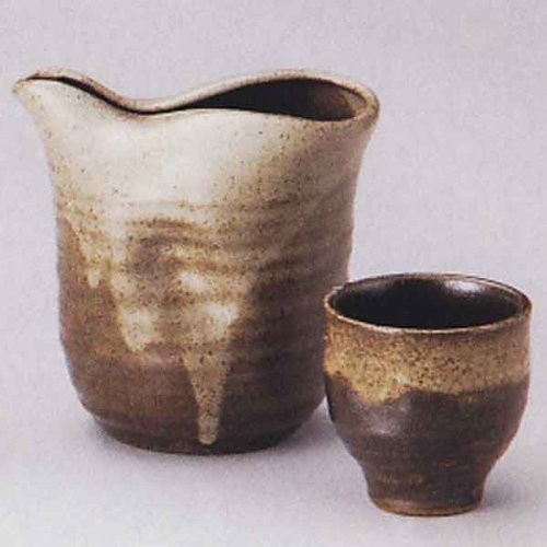 冷酒セット　酒器・ぐい呑みのセット　唐津　片口　陶器　美濃焼