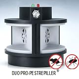 DUO PRO-PESTREPELLER � par INDISCOUNT � Repousse rats cafards insectes a Ultrasons 2 Haut Parleurs