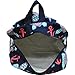 Sea Turtle Anchor Print Large Canvas School Backpack