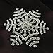 SoulBreezeCollection Winter White Snowflake Pin Wedding Bridesmaid Bridal Snowflake Brooch Pin