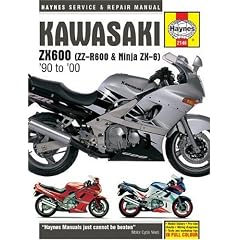 Kawasaki ZX600 (ZZ-R600 and Ninja ZX-6) Service and Repair Manual: 1990 to 2000 (Haynes Service & Repair Manual Series)