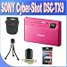 Sony TX Series DSC-TX9 Red 12.2MP Digital Still Camera with 