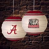Alabama Crimson Tide 18 Inch Rice Paper Lamp NCAA College Athletics Fan Shop Sports Team Merchandise