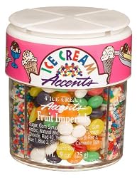 Dean Jacobs 4 Ice Cream Accents, Regular, 3.5-Ounce Jars (Pack of 4)