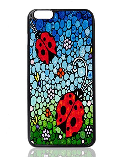 Joyous Ladies Ladybugs Image Protective Hard Custom Plastic Case Cover for Apple iPhone 6 Plus 5.5 inch By NANLI