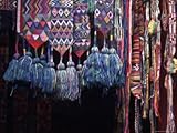 IMAGE OF Textiles in Chichicastenango, Guatemala Premium Photographic Poster Print by Judith Haden, 40x30