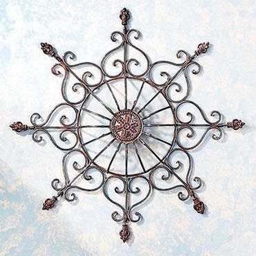 'Roman Rustic Metal Wall Decor Sculpture 28''