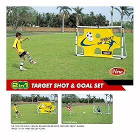 Duplay 2 in 1 Target Shot and Goal Football Set
