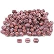 Purple Chevron Glass Beads Beading Jewelry Approx 100