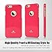 GOOSPERY Pearl Jelly for Apple iPhone 6S Case (2015) iPhone 6 Case (2014) Slim Thin Rubber Case (Hot Pink)