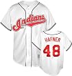 Travis Hafner White Majestic MLB Home Replica Cleveland Indians Jersey