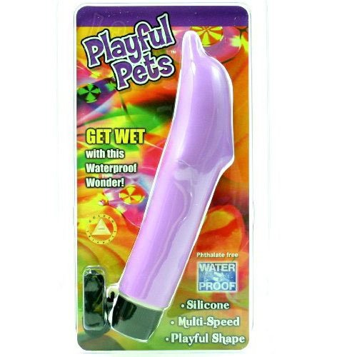 Golden Triangle Playful Pets Waterproof Vibe, Dolphin, Lavender