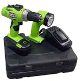 Kawasaki Power Tools 840138 19.2V Cordless Drill Worklight Set