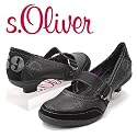 DAS KULTMODELL VON s.OLIVER Leder Pumps mit markantem Logodesign, Dekoschliesse, schwarz