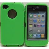 Body Armor for Iphone 4 Defender Style Case(green/black) + 1 Free Skin ~ SportyGigabite