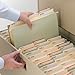 Smead FasTab Hanging Box Bottom File Folder, 2” Expansion, 1/3-Cut Built-in Tab, Letter Size, Moss, 20 per Box (64201)
