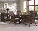 51G3s52DYRL. SL160  5 PC Moroccan Round Glass Dining Furniture Set by Boca Rattan  