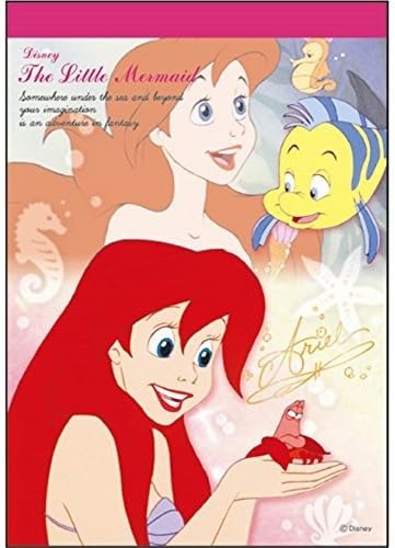 Delfino stationery A6 Memo Note Disney Film Art Little Mermaid DZ77173