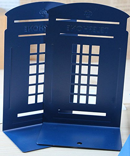 Fasmov cute book nonstick bookends telephone booth book…
