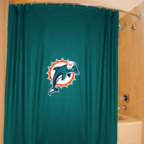 Sports Coverage Miami Dolphins Shower Curtain