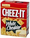 CHEEZ-IT Baked Snack Crackers, White Cheddar Crackers, 4.5-Ounce Units (Pack of 12)