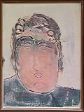 Mixed Media Potrait By Jim Casteel, Old School House, Coast Highway One, Monterey, Calif.